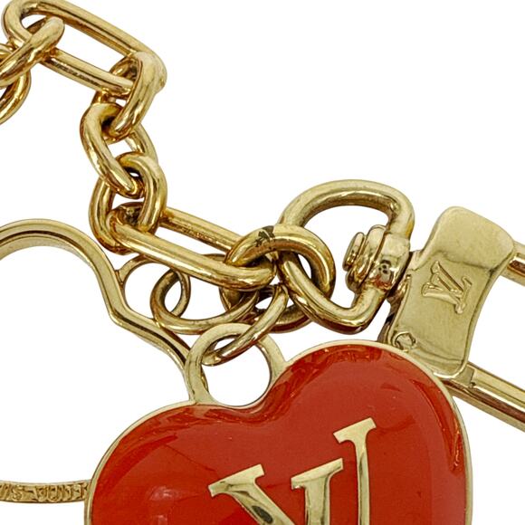 LOUIS VUITTON Vernis Heart Coin Purse Orange Sunset - Picture 12 of 15